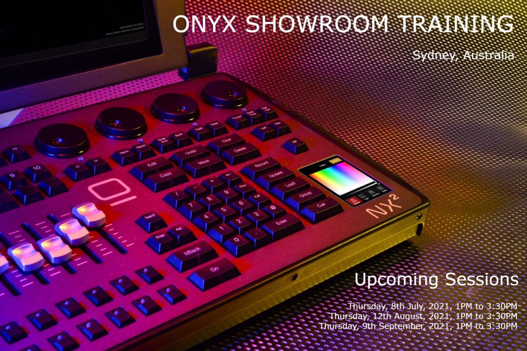 onyx lighting console training sydney