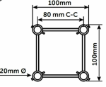 Box Spigot Truss 100mm size sketch 1