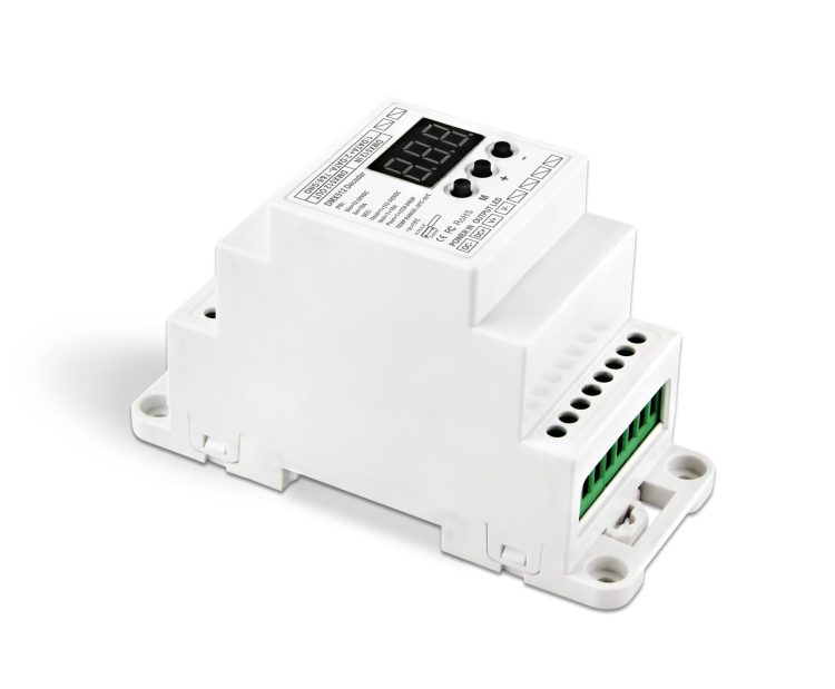 Uniqueen WU 831 DIN RJ45 DIN Rail 1CH DMX Constant Voltage Decoder 1 scaled 2