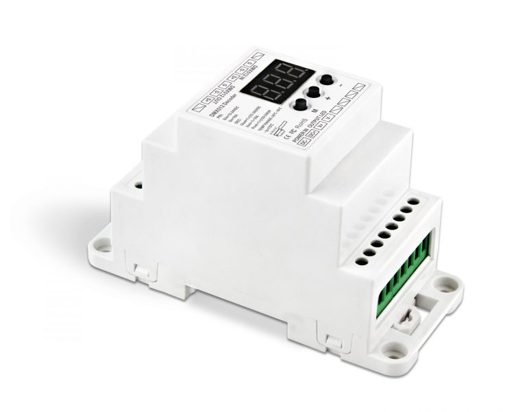 Uniqueen WU 831 DIN DIN Rail 1CH DMX Constant Voltage Decoder1 scaled 2