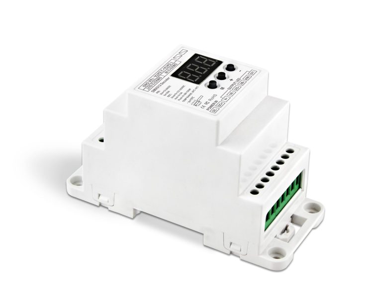 Uniqueen WU 835 DIN RJ45 DIN Rail 5CH DMX Constant Voltage Decoder 1 scaled 2