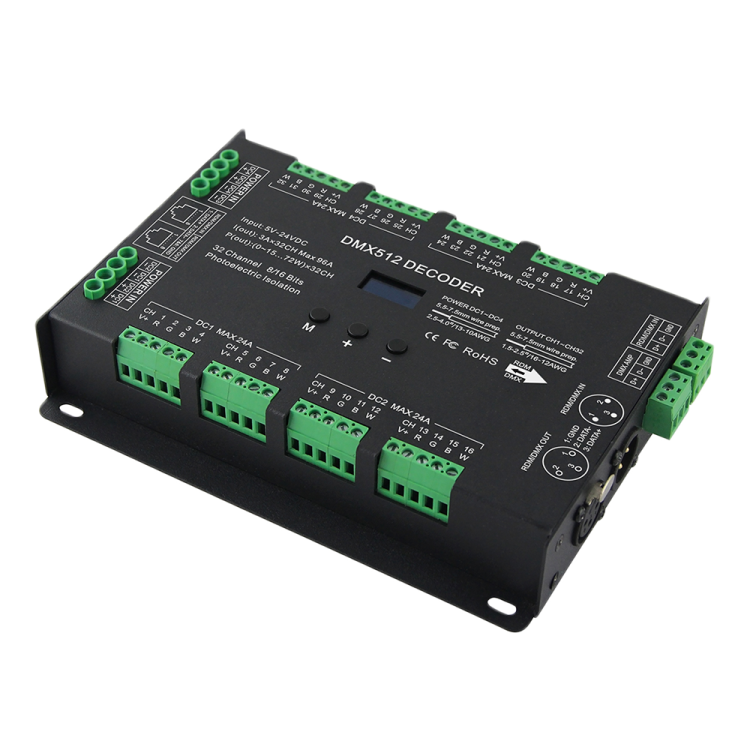 WORLD UNIQUEEN WU 632 96A 32 Channel Constant Voltage DMX Decoder 1