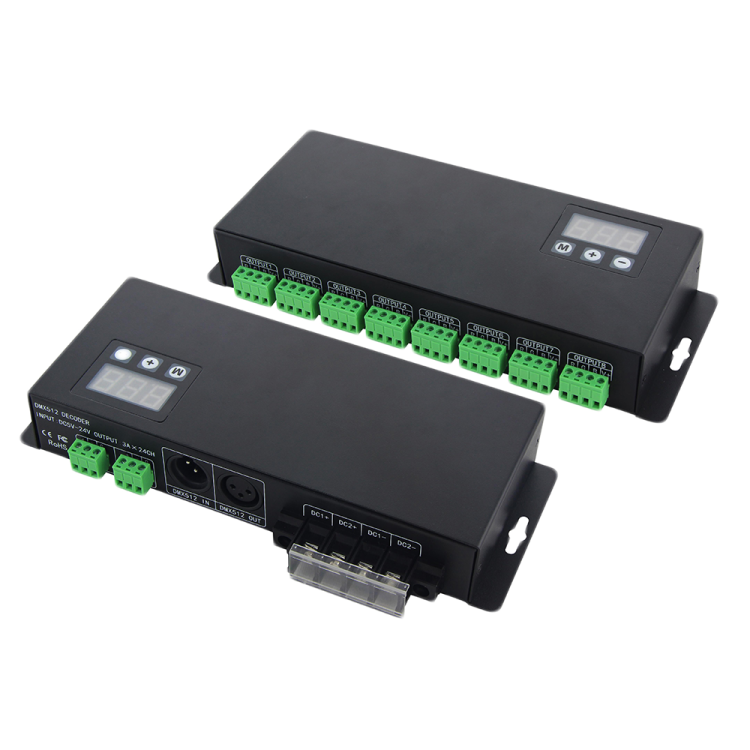 WORLD UNIQUEEN WU 824 72A 24 Channel Constant Voltage DMX Decoder 1