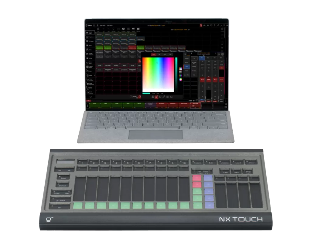 Obsidian NX Touch with Laptop